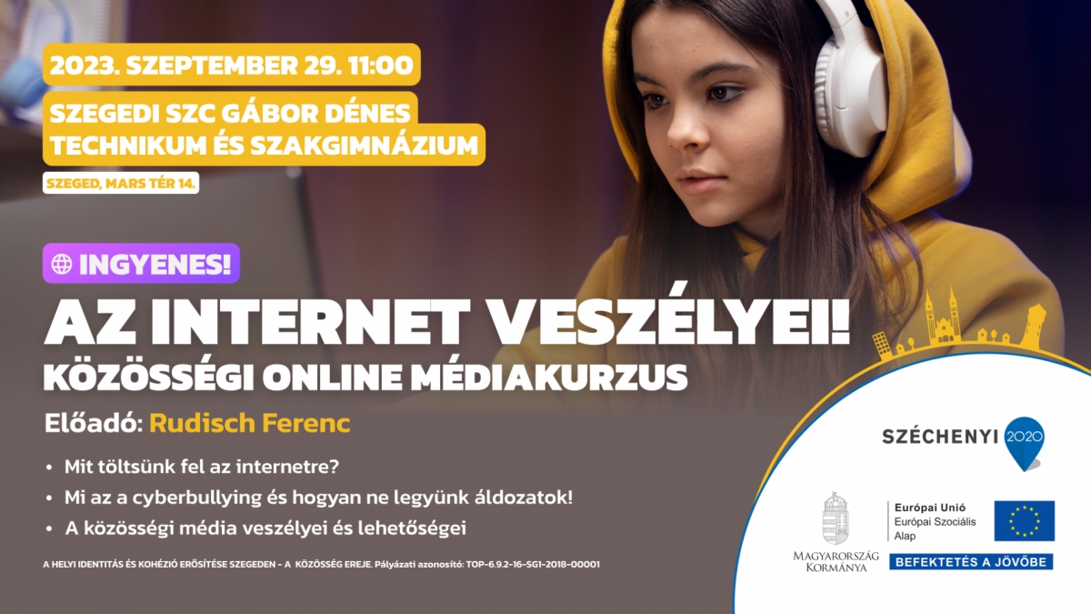 Az internet veszélyei – közösségi online médiakurzus